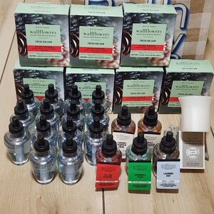 Bath & Body Works Fresh Balsam Wallflowers & Seasonal Set